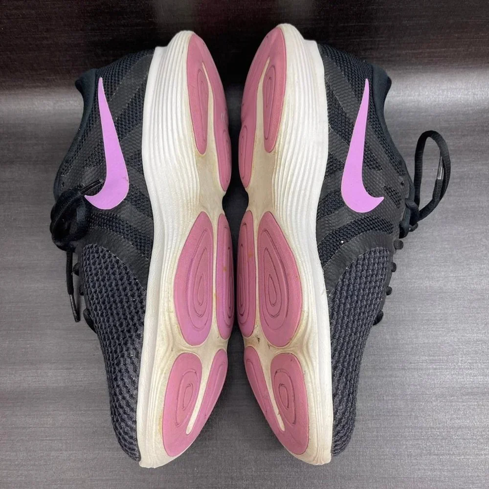 Nike Revolution 4 Women's Size 10 Black Purple Running Athletic Shoes_8